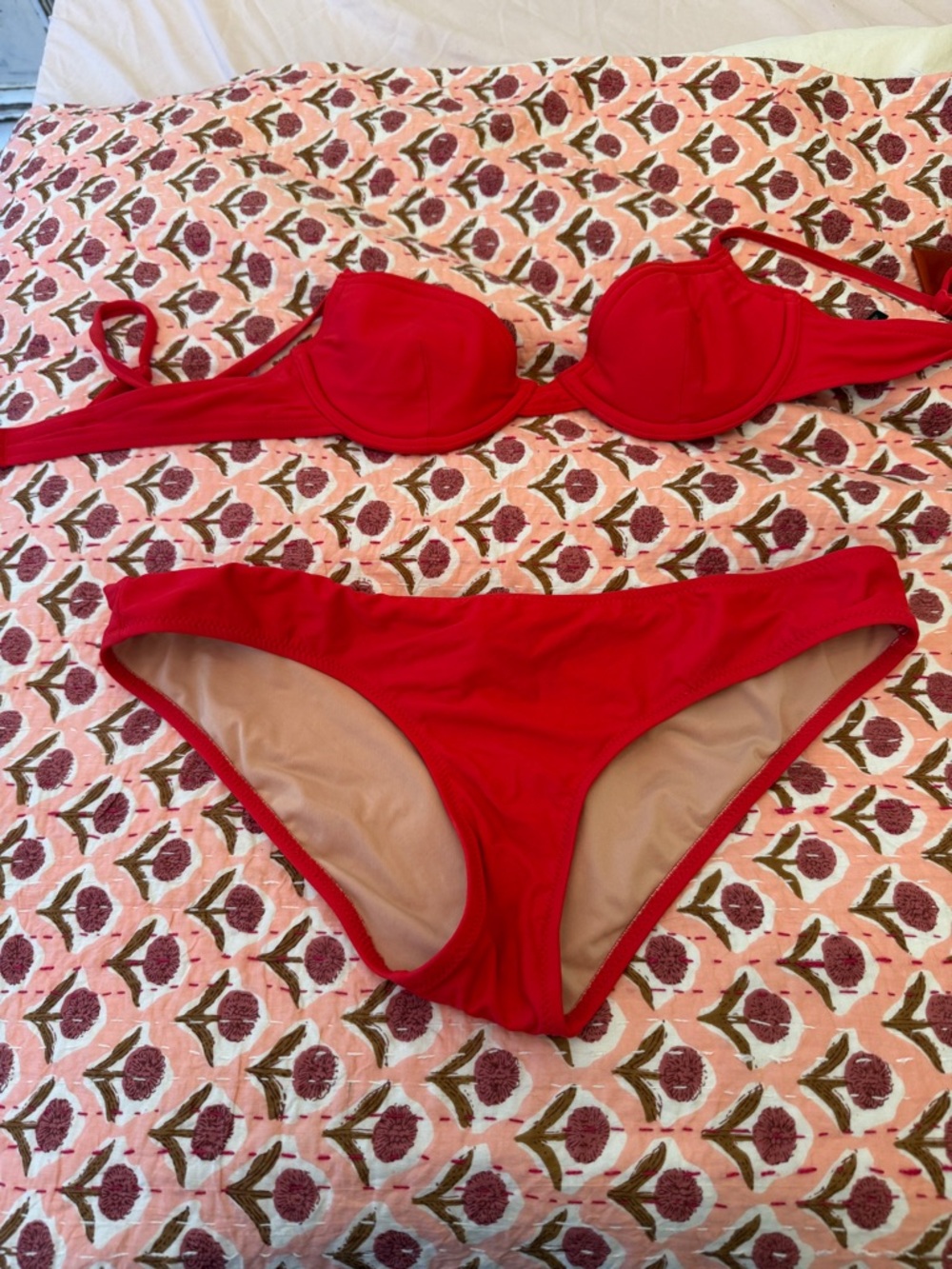 J. Crew Red Underwire Bikini Set